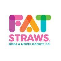 fat straws boba & mochi donuts logo image