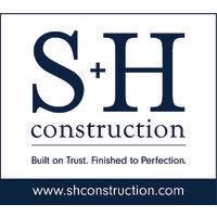 s+h construction logo image