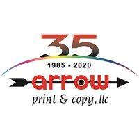 arrow print & copy logo image