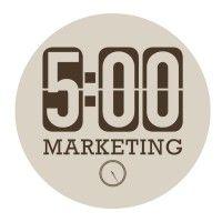 5:00 marketing logo image