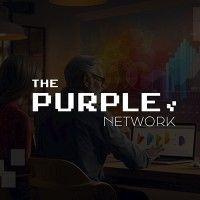 the purple network logo image