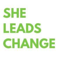 she leads change logo image