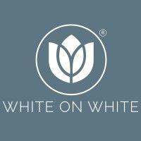 white on white logo image