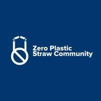 zero plastic straw community logo image