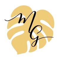 monstera gold calligraphy studio logo image