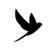 black swallow logo image