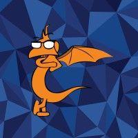 nerdy dragon logo image