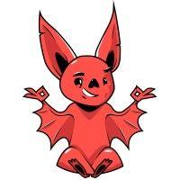 distinctive bat logo image