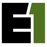 e1 doors glass metal logo image