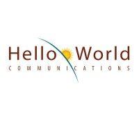 hello world communications logo image