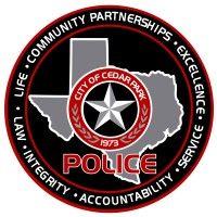 cedar park police department logo image