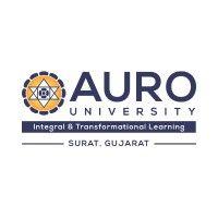 auro university, surat logo image