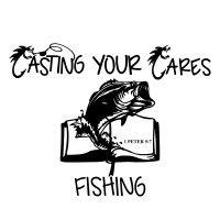 casting your cares fishing logo image