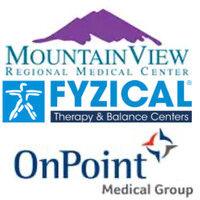 mountainview regional hospital, fyzical therapy & balance centers, & onpoint medical group. logo image