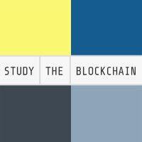 study the blockchain logo image