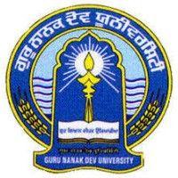 guru nanak dev university, amritsar logo image