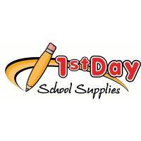 1st day school supplies logo image