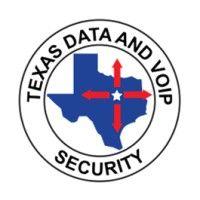 texas data and voip security logo image