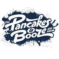 the pancakes & booze art show logo image