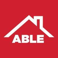 able roofing logo image