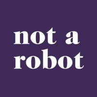 not a robot logo image