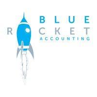 blue rocket accounting logo image