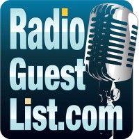 radioguestlist.com free podcast & radio guest booking service logo image