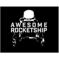 awesome rocketship logo image