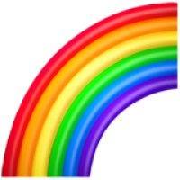 rainbow lightning logo image