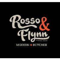 rosso & flynn modern butcher logo image