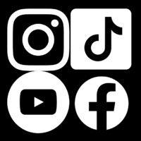 instagram, tiktok, youtube, facebook management logo image