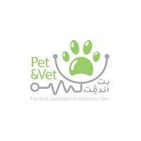 pet&vet veterinary clinic logo image