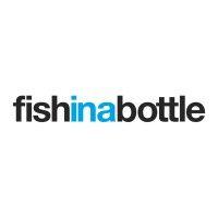 fish in a bottle logo image