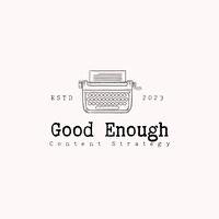 good enough content strategy logo image