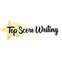 top score writing logo image