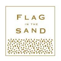 flag in the sand