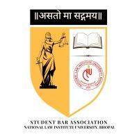 student bar association, national law insititute university bhopal logo image