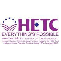 h.e.t.c. (harvest education technical college) rto code: 31671 cricos code: 032438 logo image