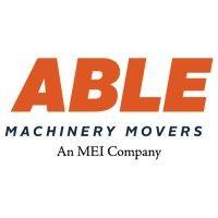 able machinery movers, an mei company logo image