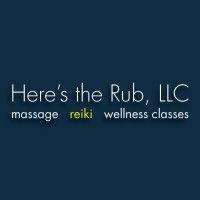 here's the rub, llc logo image