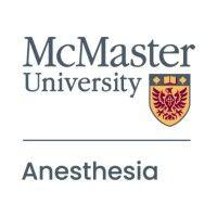 mcmaster university department of anesthesia