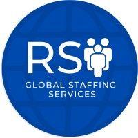 rs global staffing services logo image