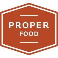 proper food logo image