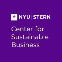 nyu stern center for sustainable business logo image