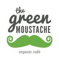 the green moustache logo image