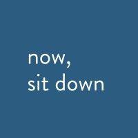 now, sit down logo image