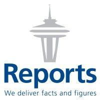 reports i we deliver facts and figures logo image