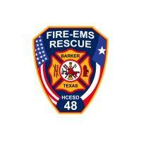 harris county esd 48 fire department logo image