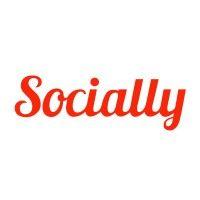 socially - social media marketing logo image