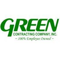 green contracting company logo image